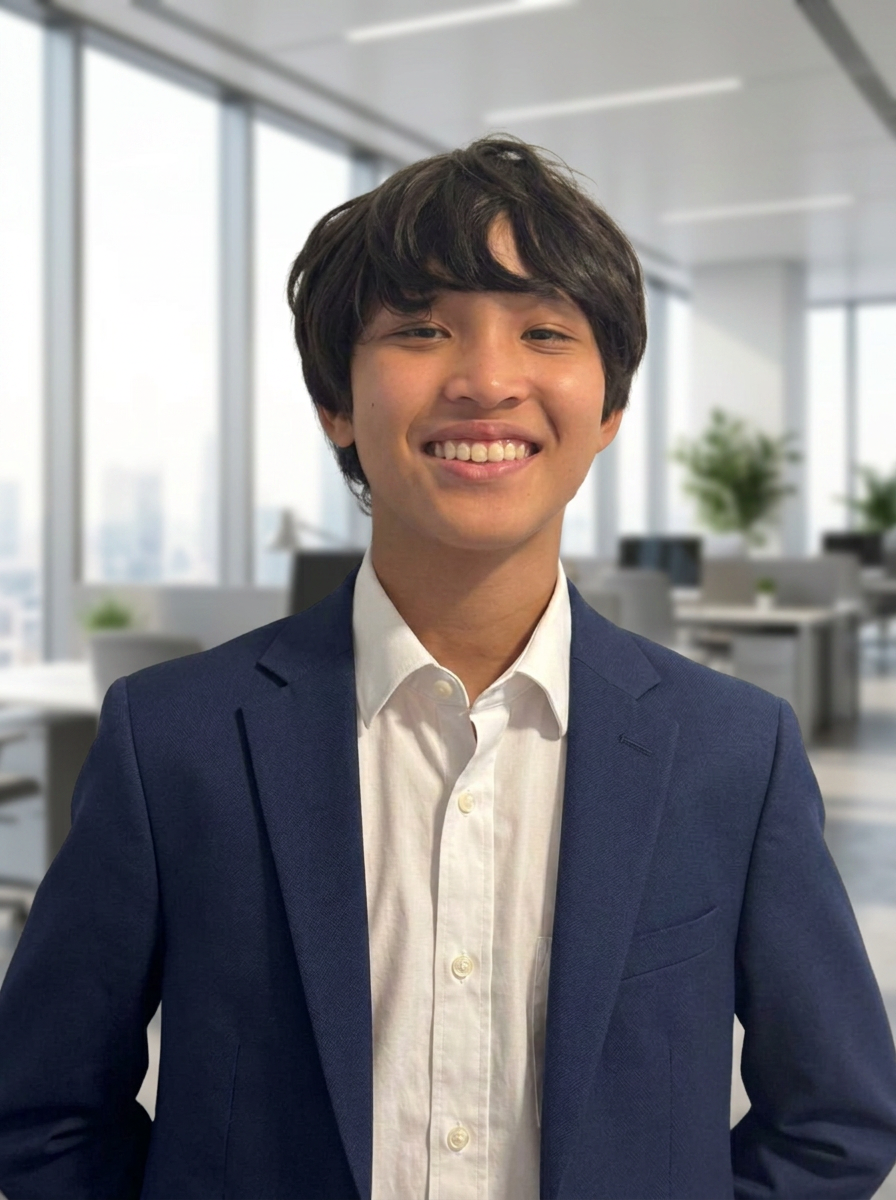 Portrait in professional office attire